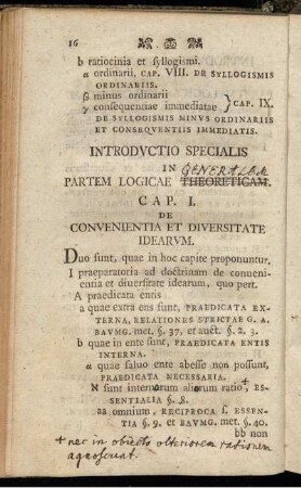 Introductio specialis in partem logicae theoreticam.