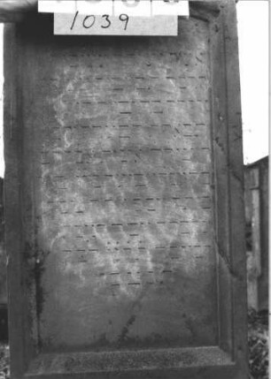 Grabstein 1039 (Detailaufnahme 2)