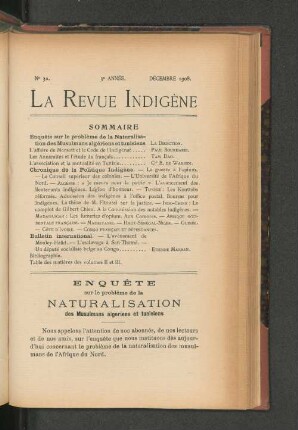 3e. Année, Nr. 32. Décembre 1908.
