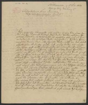 Brief an Unbekannt : 03.07.1823