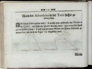 Wann der Adversarius in der Tertz suchet zu attaquiren. [inkl. Abbildung]