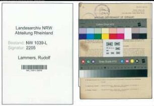 Entnazifizierung Rudolf Lammers , geb. 19.05.1910 (Karosseriemeister)