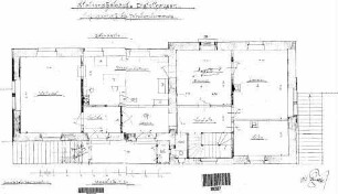 Distelhausen: Empfangsgebäude Fahrdienstzi.,Wartesaal Grundriss