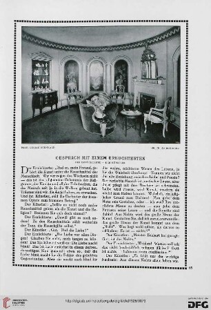 Gespräch mit einem Ernüchterten: Der Ernüchterte, der Künstler
