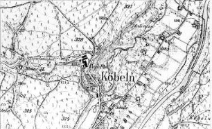Bad Muskau-Köbeln. Meßtischblatt, Sekt. Muskau, 1940