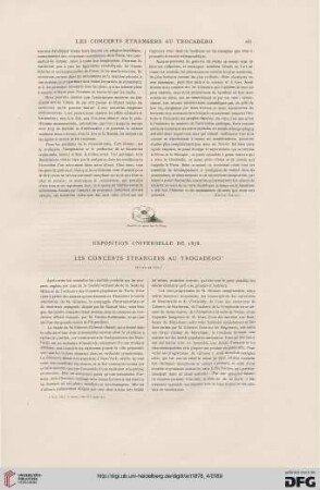 4: Exposition universelle de 1878 : Les concerts étrangers au Trocadéro