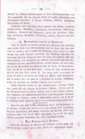 b) Braunkohlenwerk zu Roßdorf.