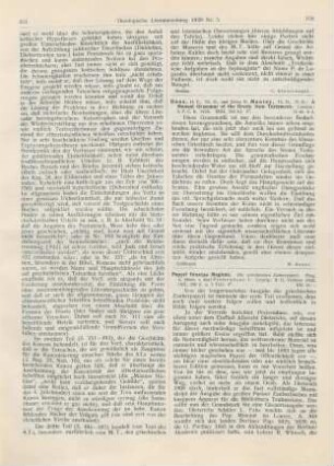 102-104 [Rezension] Preisendanz, Karl (Hrsg.), Papyri Graecae Magicae. Die griechischen Zauberpapyri. I