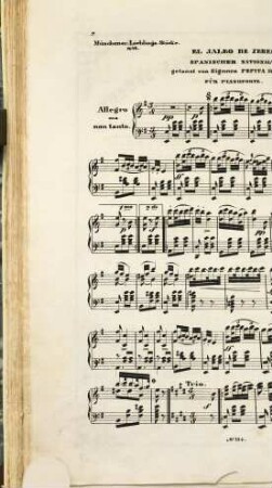 El jaleo de Xeres : span. Nationaltanz ; für Pianoforte