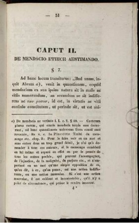 Caput II. De mendacio ethice aestimando
