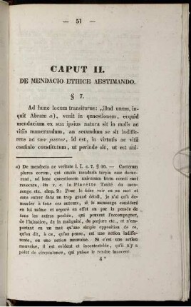 Caput II. De mendacio ethice aestimando