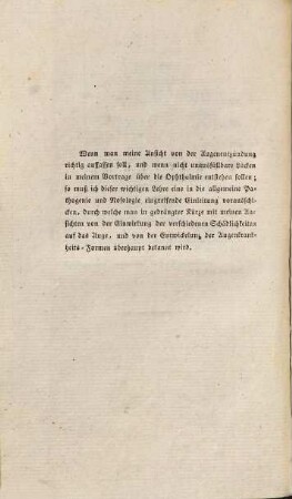 Lehre von den Augenkrankheiten : als Leitfaden zu seinen öffentlichen Vorlesungen entworfen, 1.. Augen-Entzündung