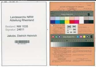 Entnazifizierung Dietrich Heinrich Jakobs , geb. 11.10.1913 (Angestellter)