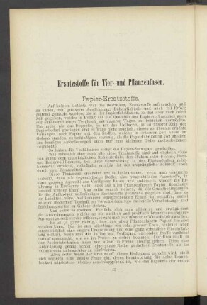 Ersatzstoffe für Tier- und Pflanzenfaser