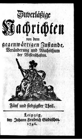 Fünf und siebzigster Theil.