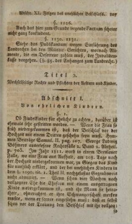 Titel 2. Wechselseitige Rechte und Pflichten der Aeltern und Kinder