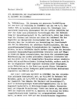 Zur Beurteilung des Organismuskonzepts durch J. Baudouin de Courtenay