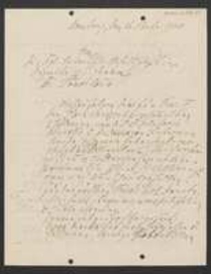 Brief von August Vill an Hermann Poeverlein