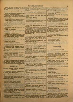 La dame aux camélias : Pièce en 5 actes, mêlée de chant. Représentée pour la 1. fois, à Paris, sur le Théâtre de Vaudeville, le 2 févr. 1852