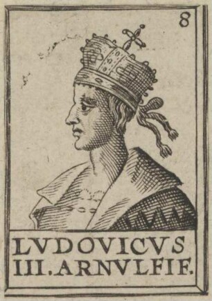 Bildnis von Lvdovicvs III., König des Westfränkischen Reiches