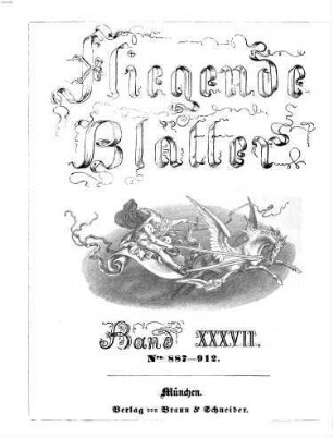 Fliegende Blätter. 37 = Nr. 887 - 912. [1862]