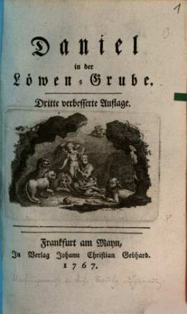 Daniel in der Löwen-Grube