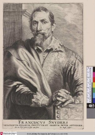 Franciscus Snyders [Porträt des Malers Frans Snyders; Frans Snyders; Portret van Frans Snyders]