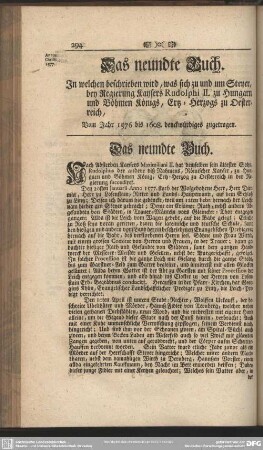 Das neundte Buch