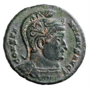 Münze, Follis, Aes 3, 320 - 321 n. Chr.