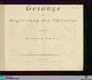 Gesänge mit Begleitung der Chitarrá