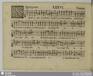 LXXVI. Sancti et justi