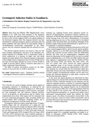 Geomagnetic induction studies in scaninavia