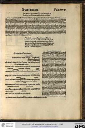 Declaratio super quintam Therentii comoediam in figuram hanc argumentum declarans lucidius.