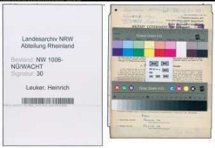 Entnazifizierung Heinrich Leuker , geb. 22.01.1893 (Arbeiter)