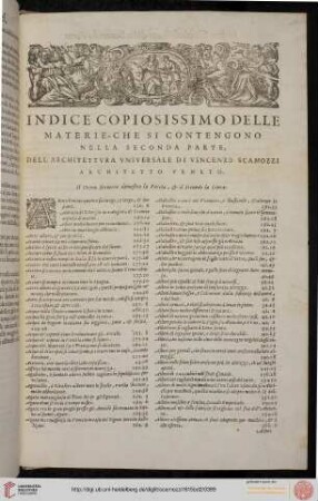 Indice copiosissimo delle Materie