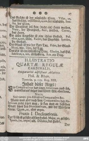 Illustratio Quartae Regulae Cardinalis.