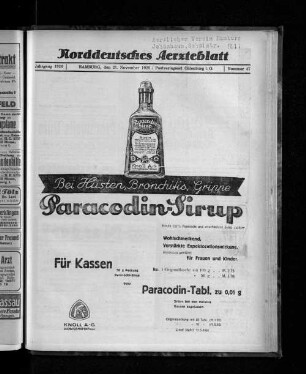 Jahrgang 1926, Hamburg, den 21. November 1926, Nummer 47