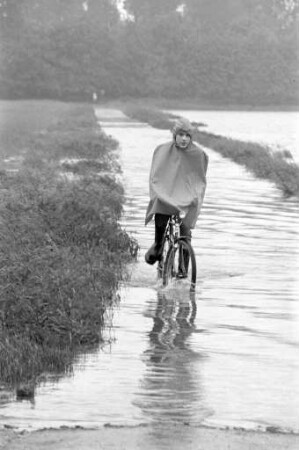 Hochwasser von Rhein und Alb