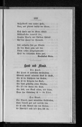 Hand und Mund.
