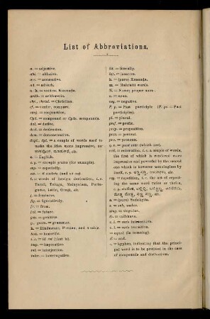 List of Abbreviations
