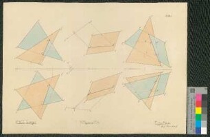 Darstellende Geometrie, ebene Durchdringung