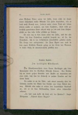 Neuntes Kapitel. Im heiligen Ehestand.