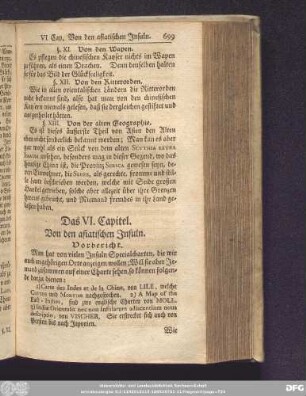 Das VI. Capitel. Von den asiatischen Insuln.