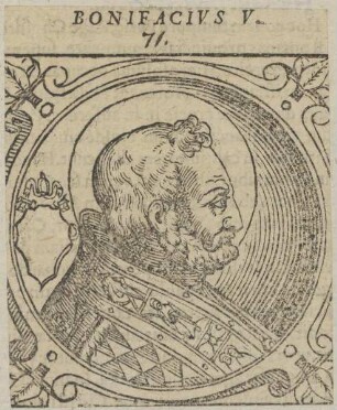 Bildnis von Papst Bonifacius V.