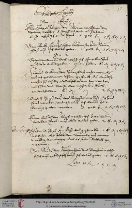 Ausgaben September 1599