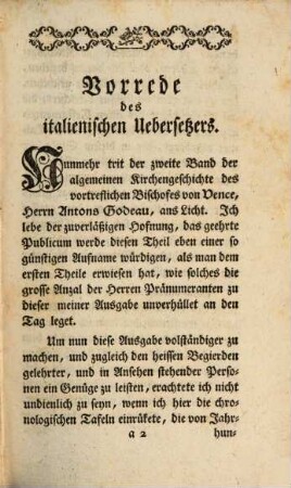 Antons Godeau Bischofs, und Herrn von Vence in Frankreich algemeine Kirchengeschichte, 2. Enthält die Kirchengeschichte des ersten Jahrhunderts
