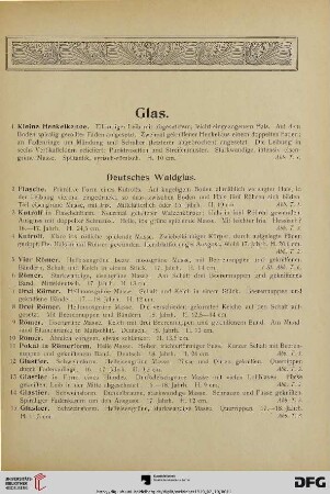Glas (Nr. 1-146)