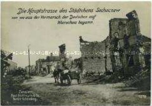 Das zerstörte Sochaczew bei Warschau