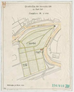 Fischer, Theodor; Bad Orb; Grab Adt - Lageplan