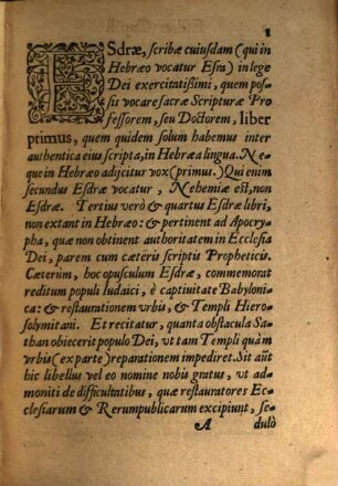 Esdras, Nehemias, Esther, Iob, Psalterium, Proverbia Salominis, Ecclesiastes, & Canticum Canticorum : iuxta Veterem seu Vulgatam Translationem omnia ad Hebraeam Veritatem emendata ...